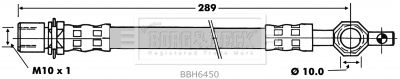 BORG & BECK Тормозной шланг BBH6450